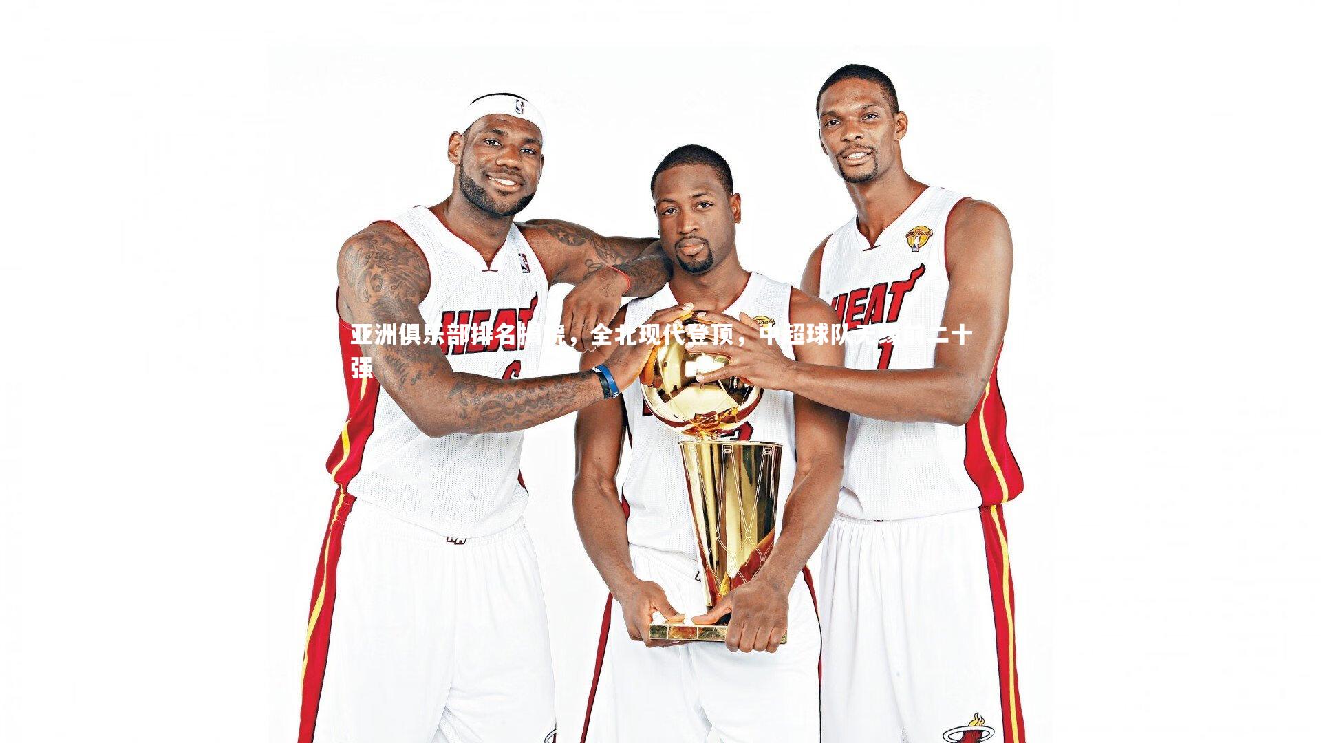 亚洲俱乐部排名揭晓,全北现代登顶,中超球队无缘前二十强